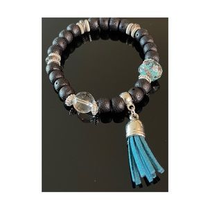 Nopinchy Leather Tassel No Pinch Bracelet